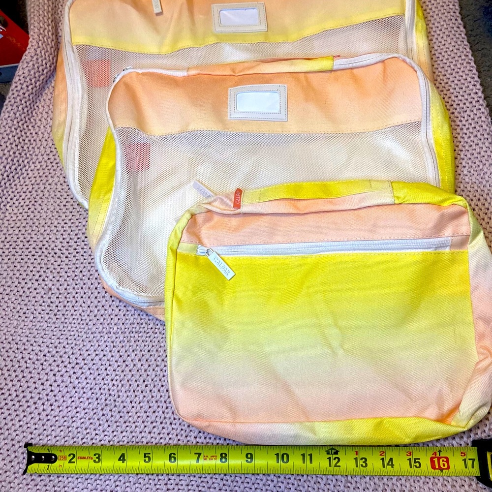 3 piece Calpak mesh/canvas cubes